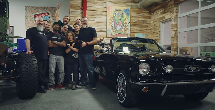 Jason Momoa Restores Wife's 1965 Ford Mustang, Her First Car Jason Momoa Restores Wife's 1965 Ford Mustang, Her First Car