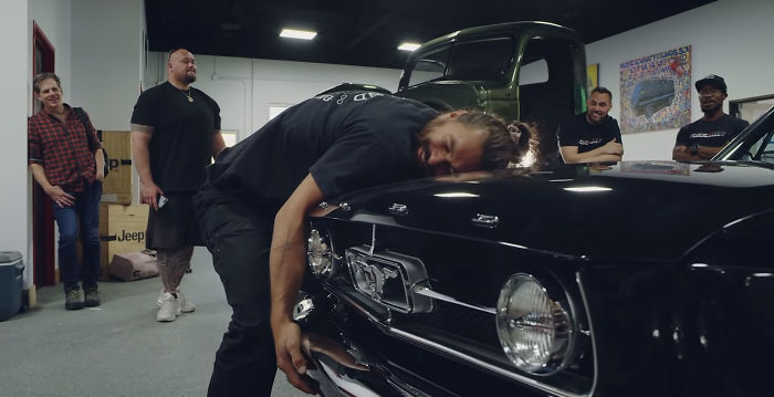 Jason Momoa Restores Wife's 1965 Ford Mustang, Her First Car Jason Momoa Restores Wife's 1965 Ford Mustang, Her First Car