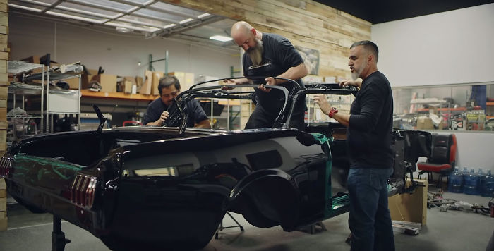 Jason Momoa Restores Wife's 1965 Ford Mustang, Her First Car Jason Momoa Restores Wife's 1965 Ford Mustang, Her First Car
