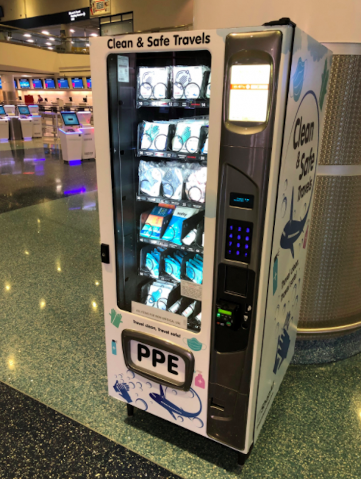 Vegas Airport Installs Vending Machines to Sell PPE, Receives Mixed Reviews Vegas Airport Installs Vending Machines to Sell PPE, Receives Mixed Reviews