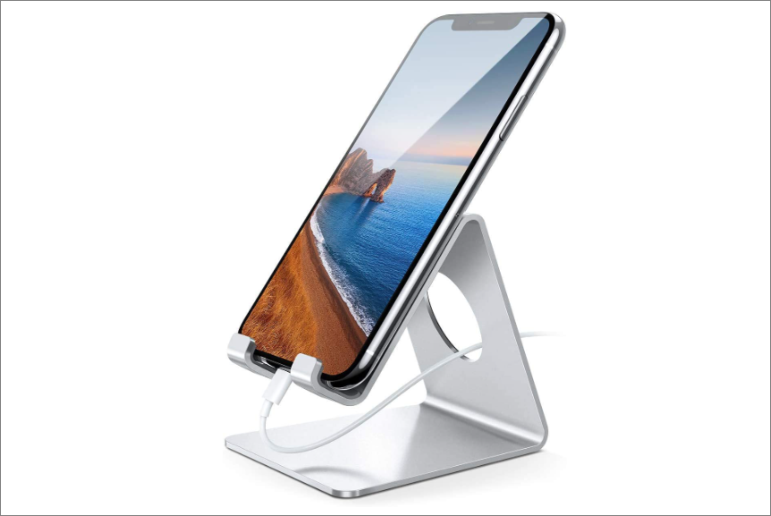 Lamicall Phone Holder Phone kept on a holder