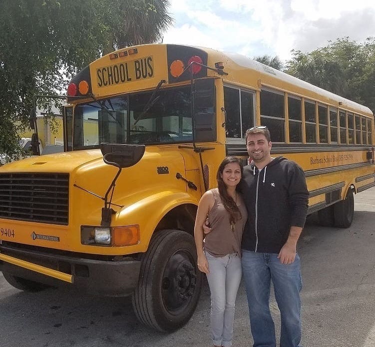 This Couple Converted a School Bus Into Their Dream Travel House This Couple Converted a School Bus Into Their Dream Travel House