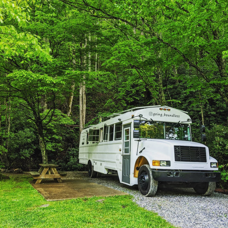 This Couple Converted a School Bus Into Their Dream Travel House This Couple Converted a School Bus Into Their Dream Travel House
