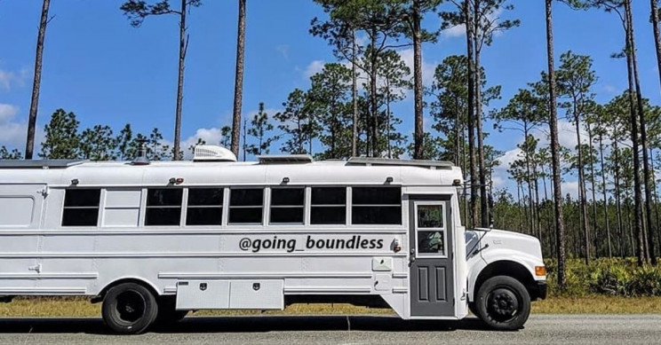 This Couple Converted a School Bus Into Their Dream Travel House This Couple Converted a School Bus Into Their Dream Travel House