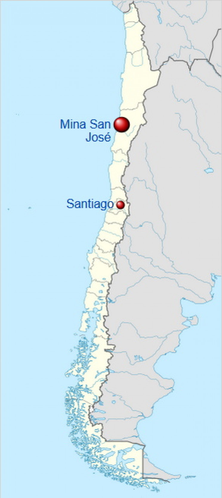 Location of San Jose Mine Location of San Jose Mine