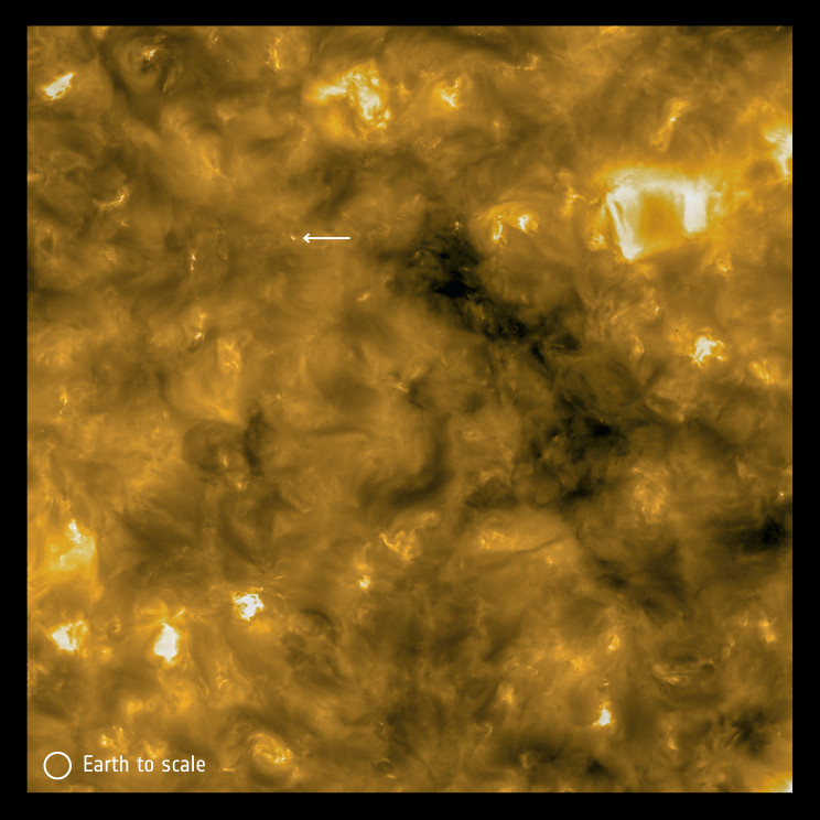 solar orbiter first images from sun, earth for scale