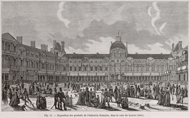 Product Expo in Louvre, France in 1801 Product Expo in Louvre, France in 1801