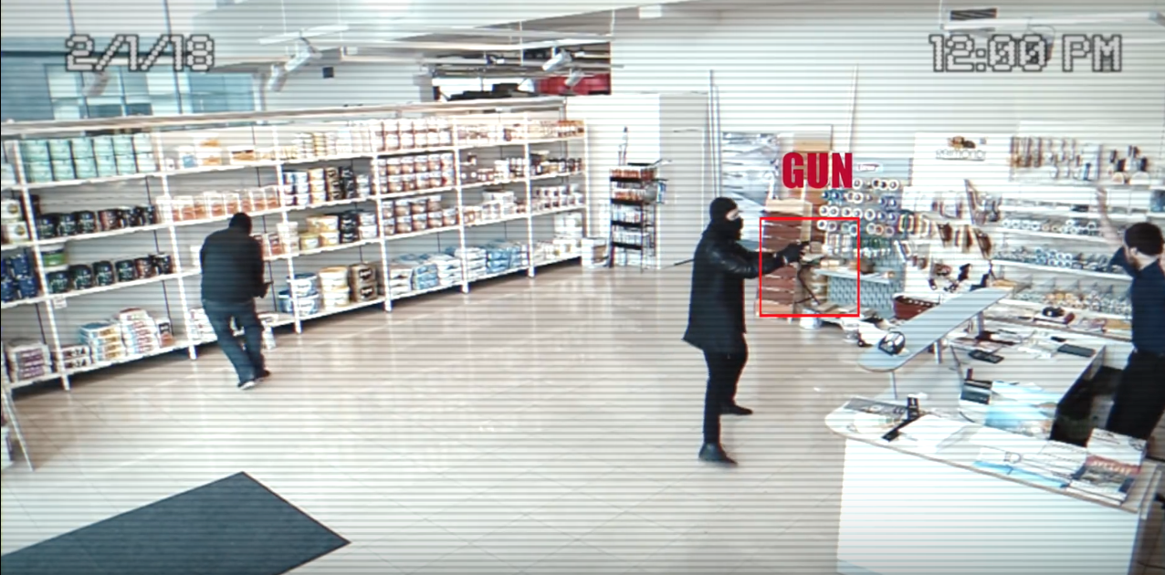 Athena security AI gun detection