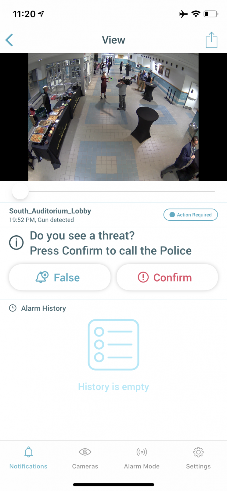 Athena security AI surveillance detects guns, prevents mass shootings