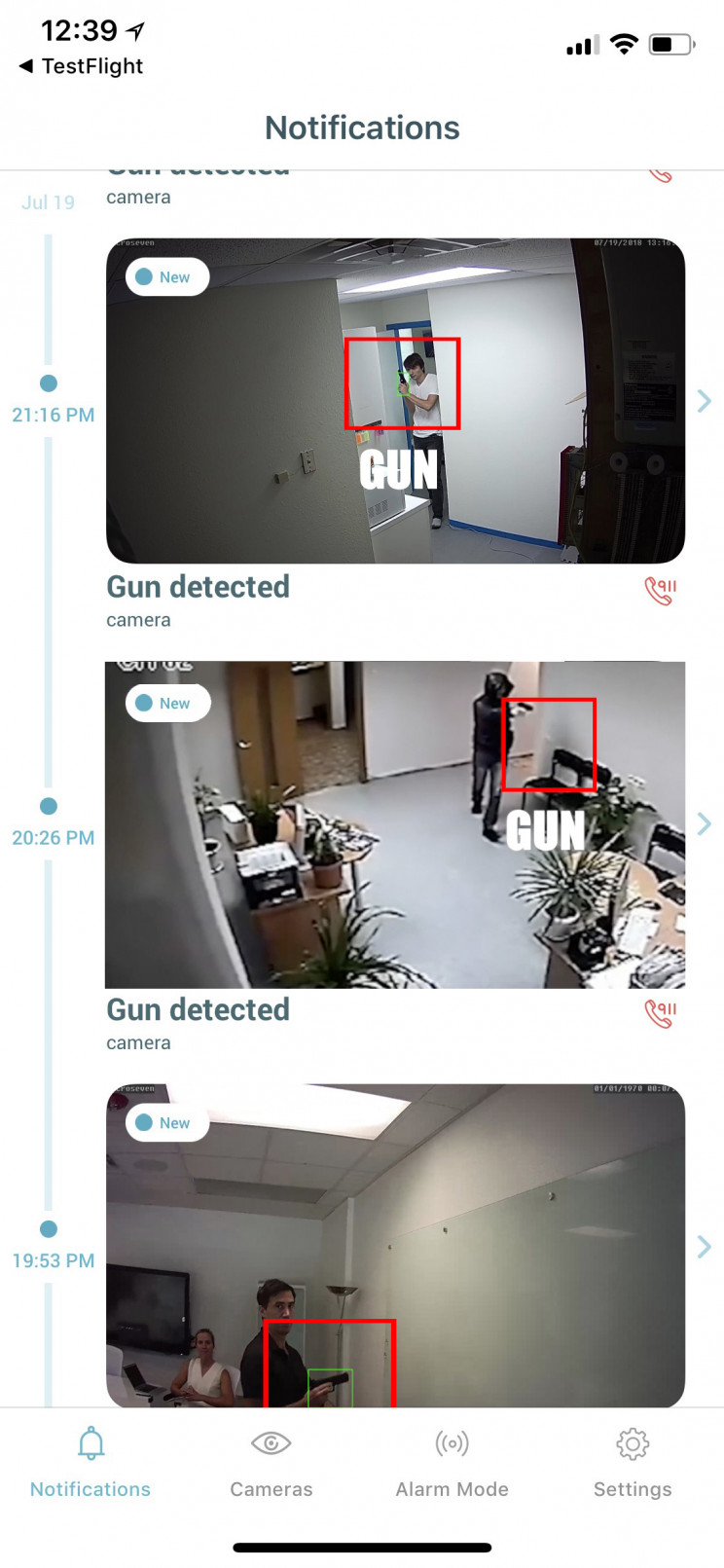 Athena security AI smart gun detection