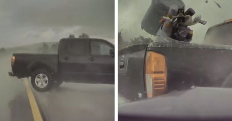 Out-of-Control Nissan Truck Smashes into Tesla Model 3 on Autopilot