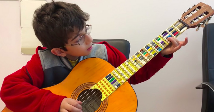 Father and Son Create World's First LEGO Microtonal Guitar Father and Son Create World's First LEGO Microtonal Guitar