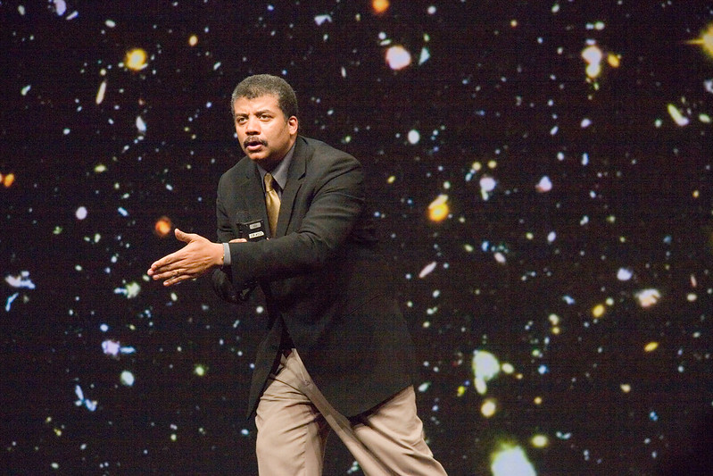 degrasse tyson on stage