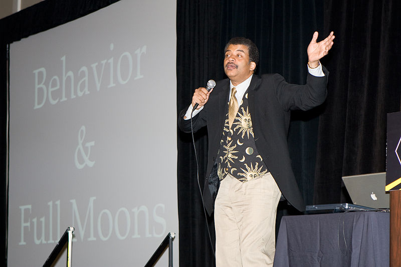 degrasse tyson on stage