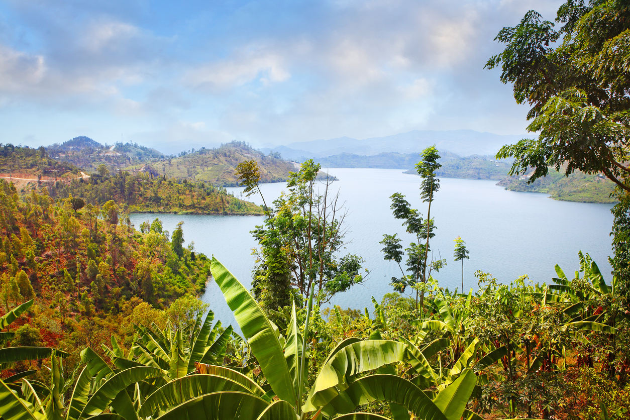 Lake Kivu in West Rwanda Lake Kivu