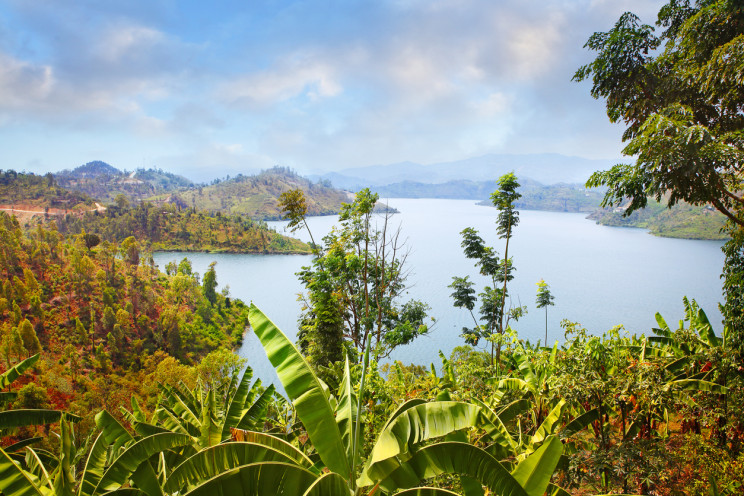 Lake Kivu in West Rwanda Lake Kivu