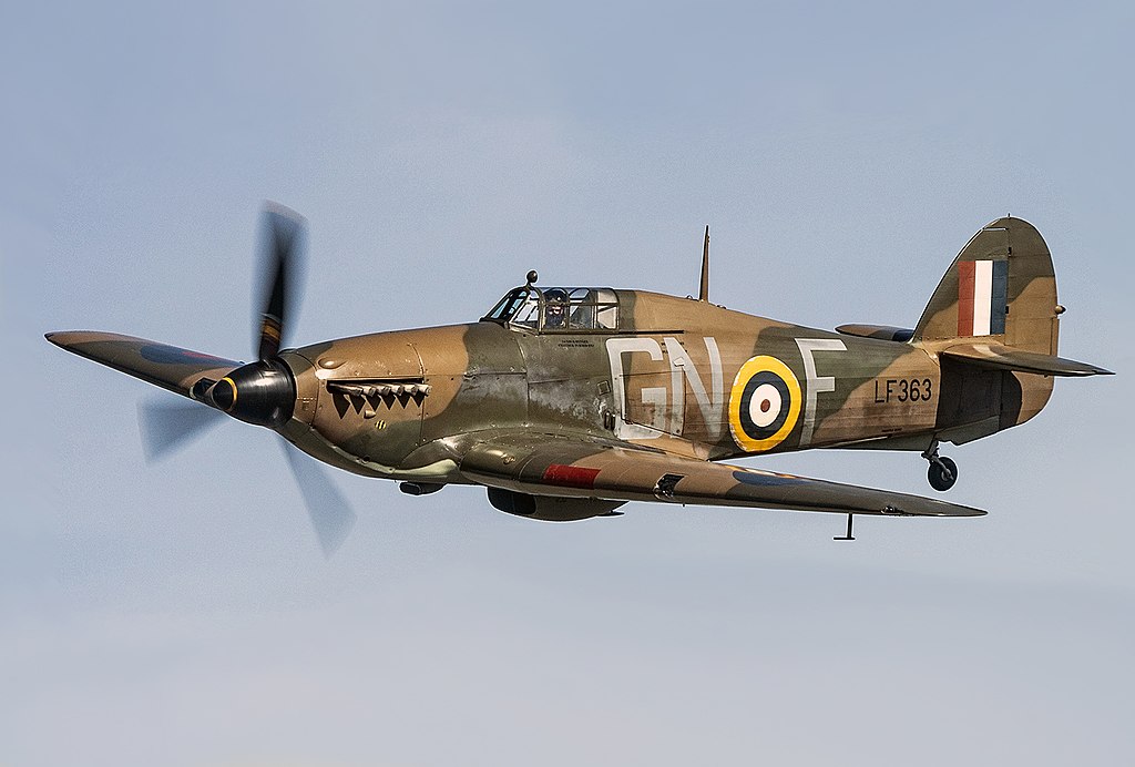 hawker hurricane flyby