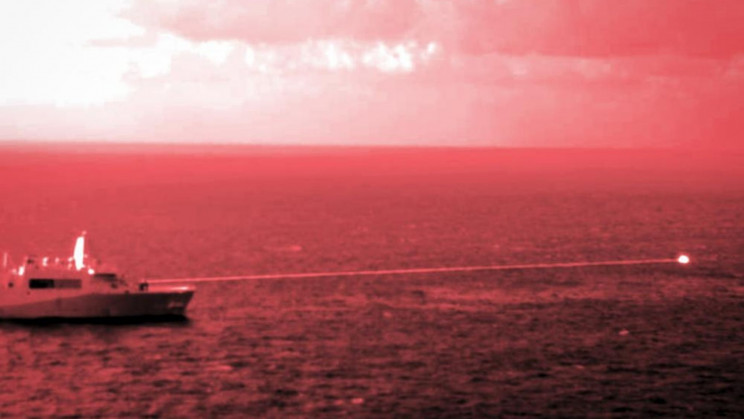 US Navy Destroyed Floating Target With High Energy Laser Weapon in Mideast