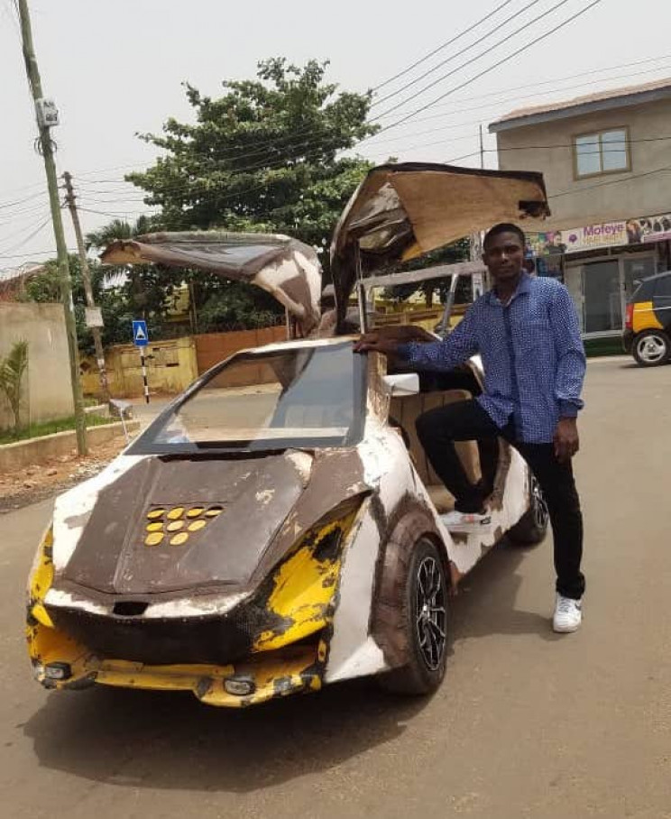 Ghanaian Prodigy Builds $3,000 DIY Car With Scrap Pieces Ghanaian Prodigy Builds $3,000 DIY Car With Scrap Pieces