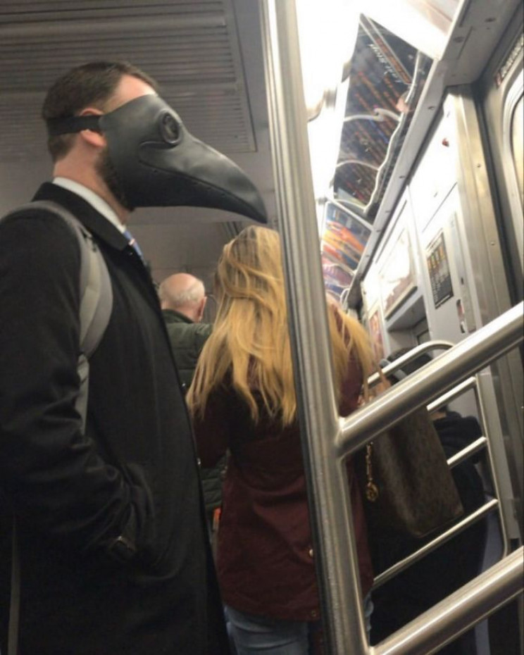 Be Careful Which Mask You Wear on the Subway Be Careful Which Mask You Wear on the Subway