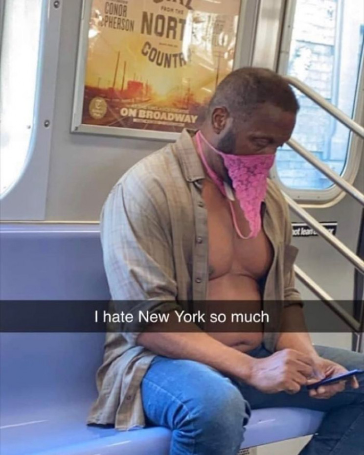 Be Careful Which Mask You Wear on the Subway Be Careful Which Mask You Wear on the Subway