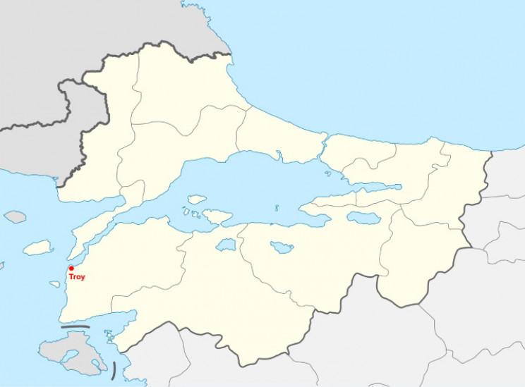 Location of ancient Troy Location of ancient Troy