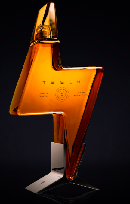 Tesla Launches ‘Teslaquila’ With Bolt-Shaped Bottle at $250 Tesla Launches ‘Teslaquila’ With Bolt-Shaped Bottle at $250