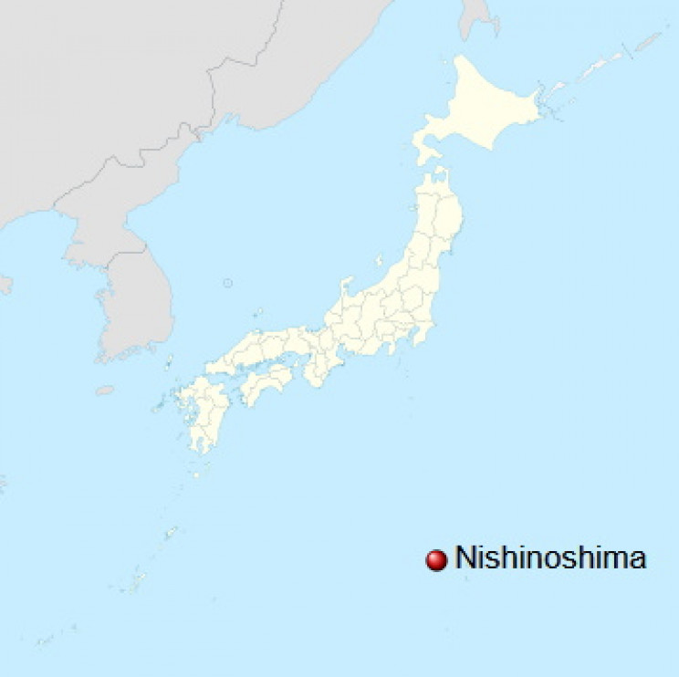 Map of Nishinoshima Map of Nishinoshima
