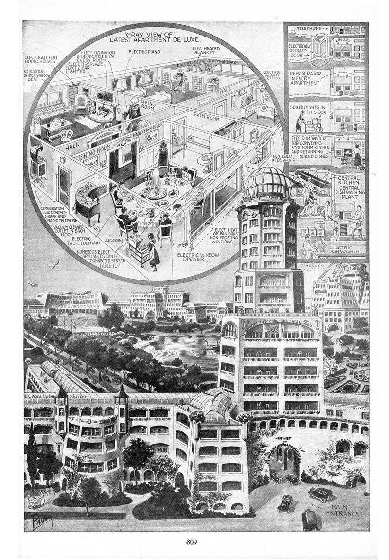 1800s predictions of the future apartments