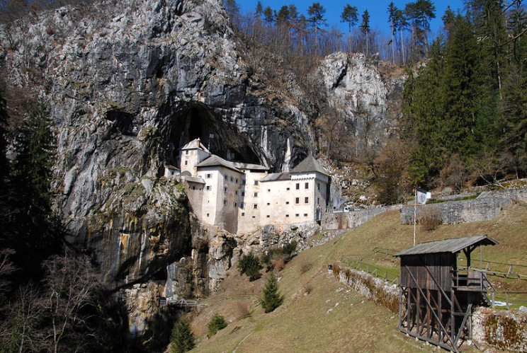 ancient cave structures predjama castle