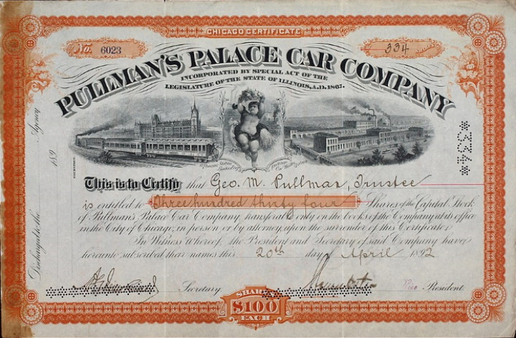 Pullman Palace Car Company share Pullman Palace Car Company share
