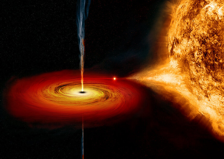 black-hole-sucking-star-nasa Black Hole Sucking Star NASA