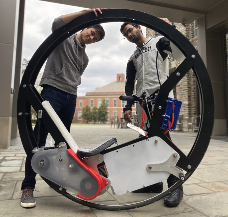 Duke University Engineers Build the World's Fastest Electric Monowheel Duke University Engineers Build the World's Fastest Electric Monowheel