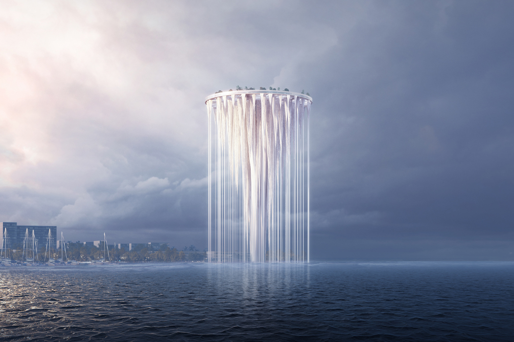 Ethereal Tower with 99 Floating Islands Designed For Shenzhen, China Ethereal Tower with 99 Floating Islands Designed For Shenzhen, China