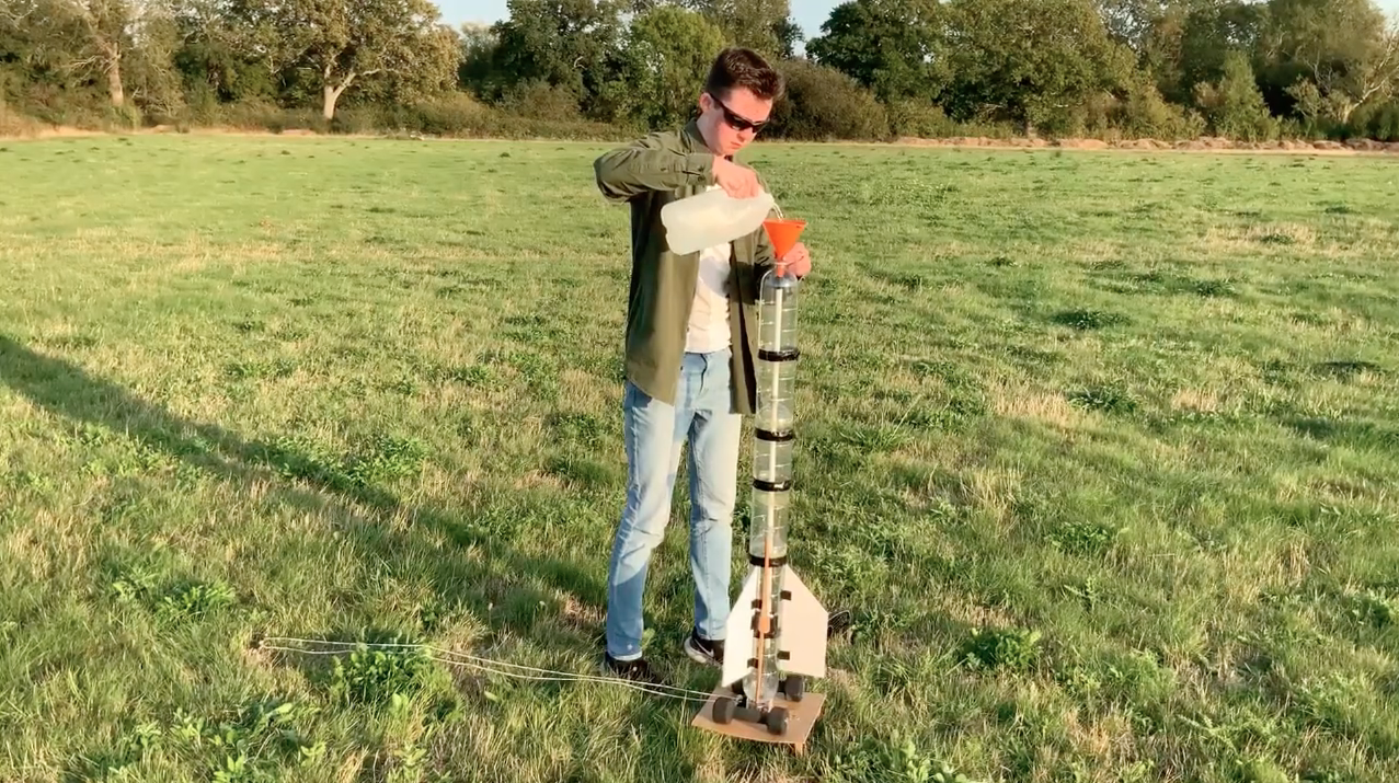 Engineering Student Launches 100 MPH Water Rocket Engineering Student Launches 100 MPH Water Rocket