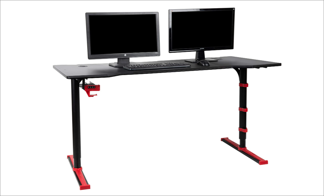 Coleshome L-shaped Computer Desk Gaming computer desk