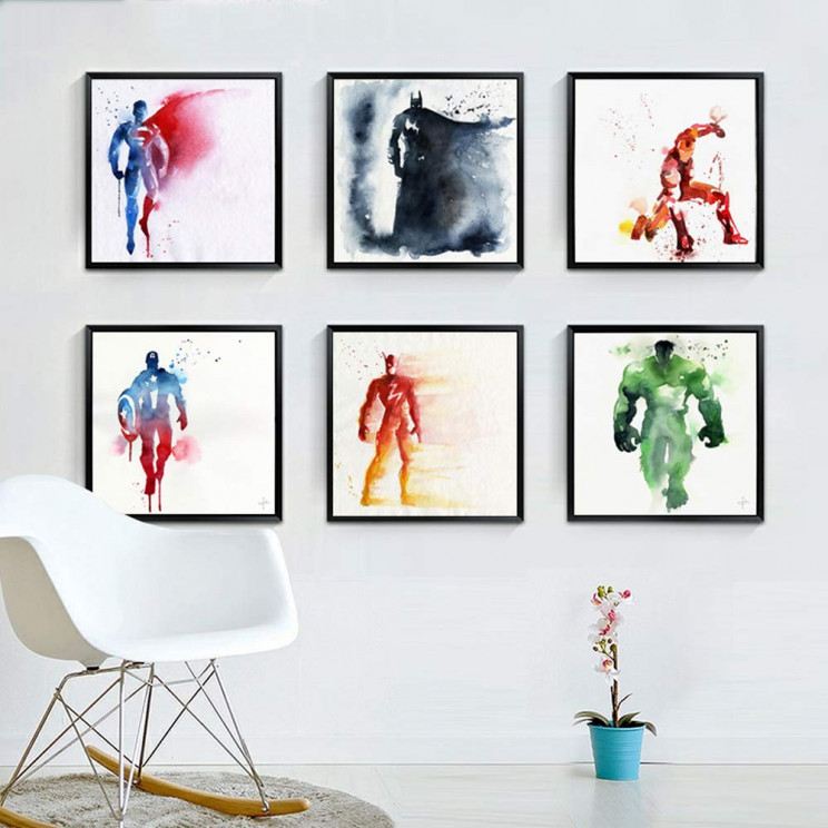 Superhero-Wall-Paintings