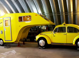 Unique Volkswagen Beetle Camping Trailer Found and Restored