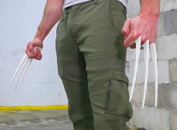 Guy Builds Wolverine Bone Claws and Tries to Break a Concrete Wall