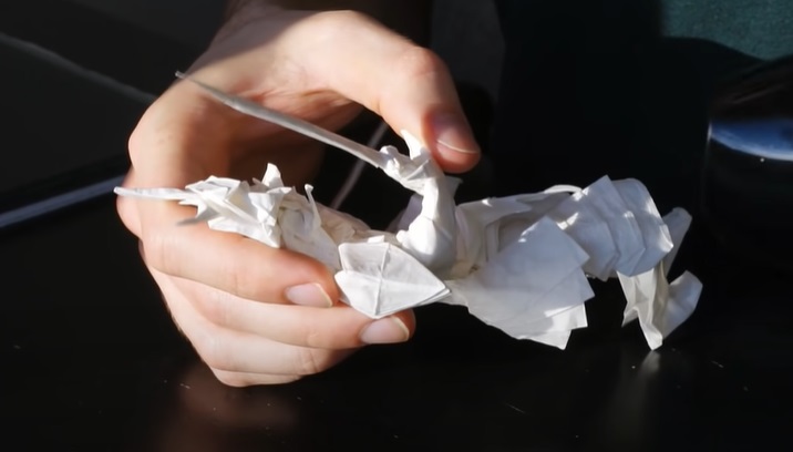 diy origami samurai move arms and legs