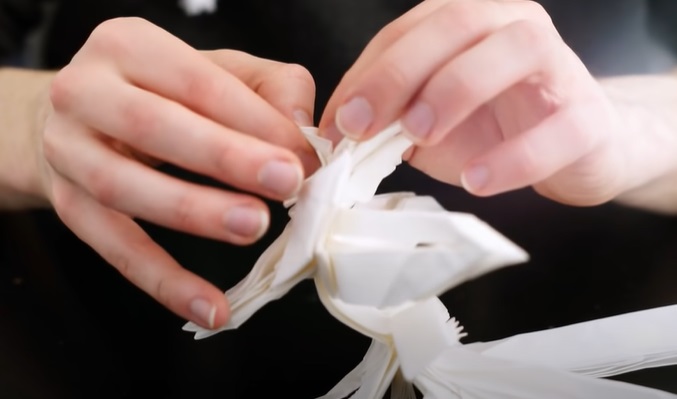 origami samurai face