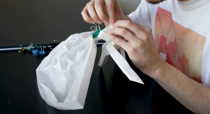 diy origami samurai torso