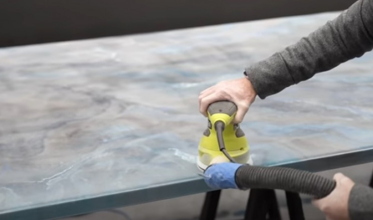 epoxy tabletop buff