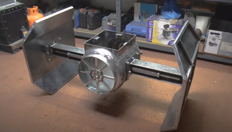 diy tie burner nearly complete