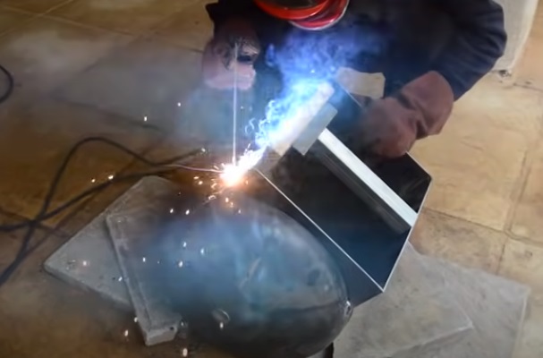 diy tie burner weld frame