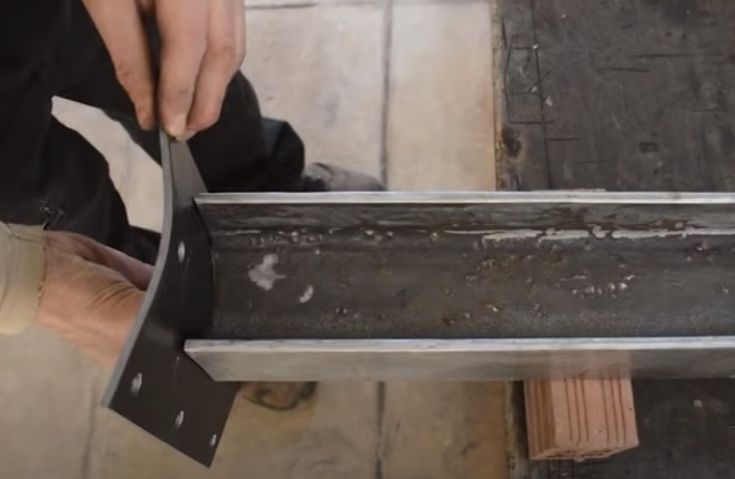 diy tie burner curved end of struts