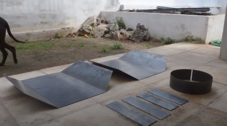 diy tie fighter burner steel pieces
