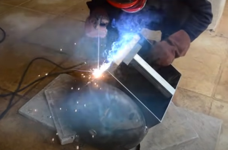 diy tie burner weld frame