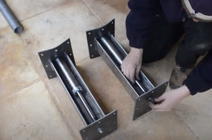 diy tie burner strut details