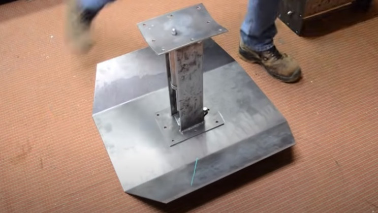 diy tie burner weld struts to wings